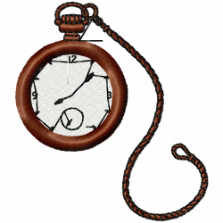 Clock Embroidery Design 7 Clock Embroidery Design 7